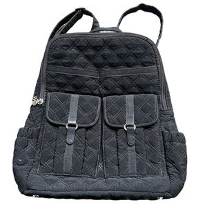 Vera Bradley Black Quilted Backpack